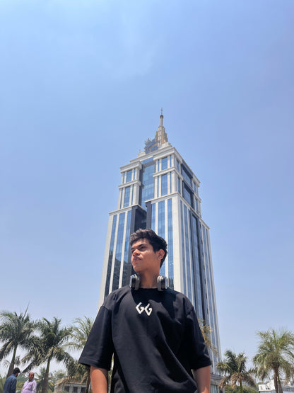 ENERGY x ZEUS Oversized Black T-Shirt