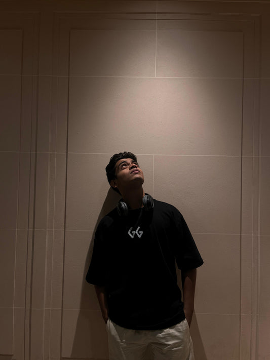 ENERGY x ZEUS Oversized Black T-Shirt